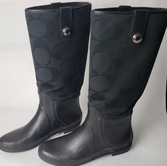 Coach Polly rain boots Black - Picture 2 of 7